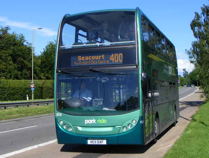 Oxford Park & Ride Alexander Dennis Enviro400H hybrid 303